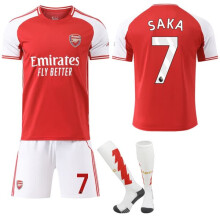 Arsenal FC Home Jersey SAKA No.7 Kids Adult Set