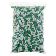 Empty Gelatin Capsules Size 0# Green White 1000 Pieces