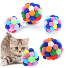 Cat toy ball multicolored 1 piece
