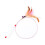 Cat toy with feathers multicolor 1