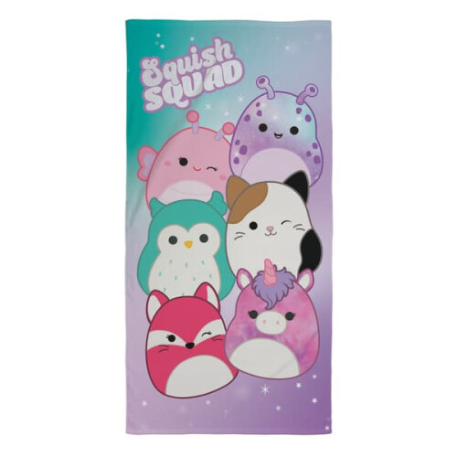 Serviette Squishmallows 70 x 140 cm, multicolore, Squish Squad