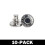 Sew-Free Trouser Buttons Silver Adjustable 10-Pack 1