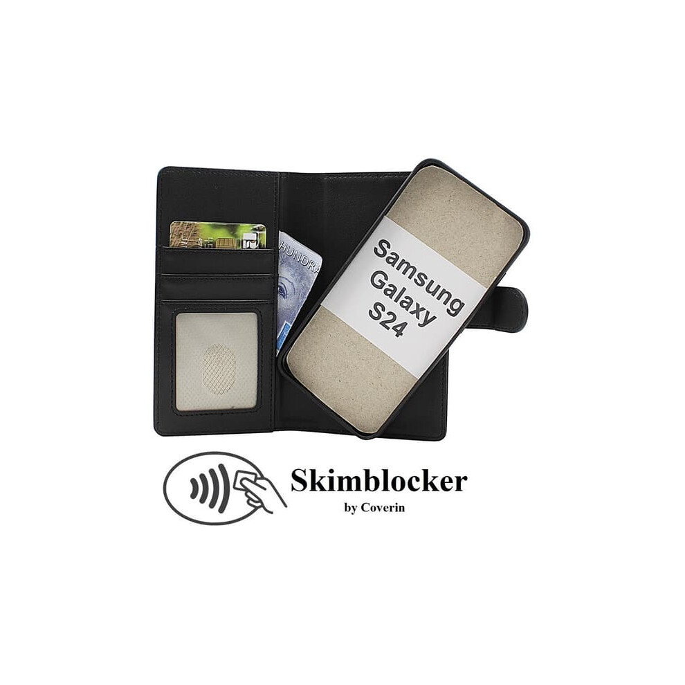 Skimblocker Wallet Case For Samsung Galaxy S24 5G Black 962029600169
