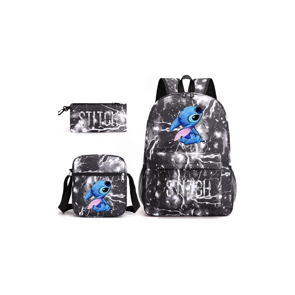 Lilo & Stitch backpack school bag black