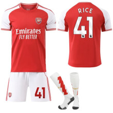Arsenal FC Home Jersey NO.41 Rice Kids Adult Set with Socks