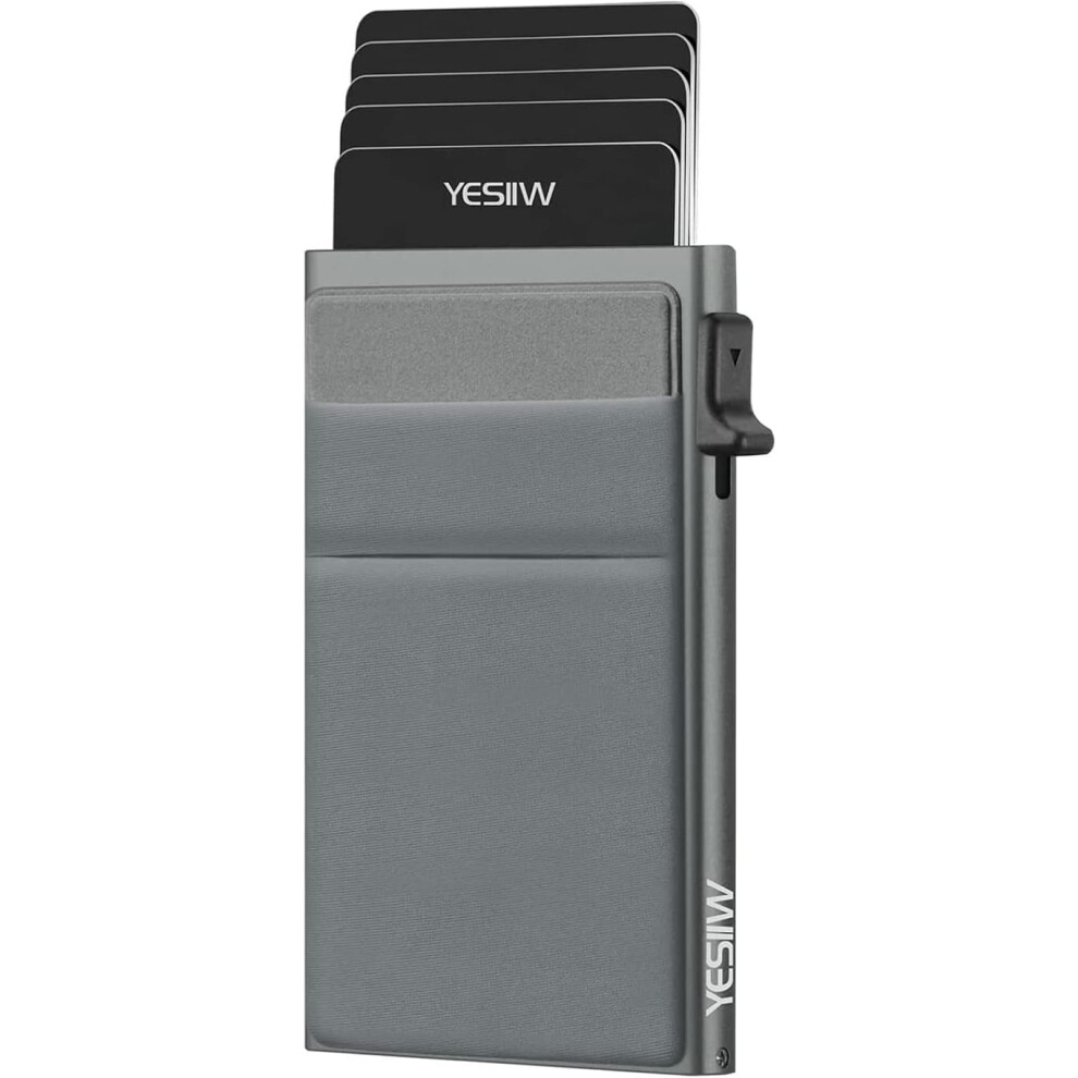 Slim Aluminum Credit Card Holder With Rfid Blocking And 962029269526