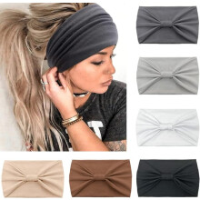 Women's Boho Wide Soft Headbands 6 pcs