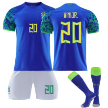 Brazil Vini Jr #20 World Cup 2022 jersey Samba style men's