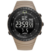 LED digital wristwatch khaki 1 piece