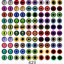 Owl Snake Lizard Glass Eyes for Crafts 100 pcs 10mm