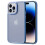 Capa híbrida clássica fosca azul bebê compatível com iPhone 14 Pro Max 1