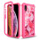 Compatível com iPhone XS Max - Capa protetora resistente a impactos, cor rosa camuflada. 1