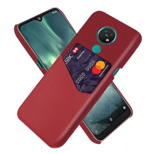 Bofink Nokia 7.2 case with card holder red