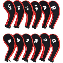 Golf Iron Headcovers Long Neck with Number Print 12 pcs
