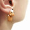 RSAMD animal bite earrings grey shark 1 pair 4