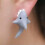 RSAMD animal bite earrings grey shark 1 pair 5