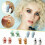 RSAMD animal bite earrings grey shark 1 pair 7