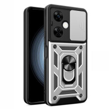 OnePlus Nord CE 3 Lite 5G cover with cam shield ring silver