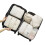 Organizer bags beige set of 6 1