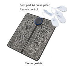 EMS Foot Massager Pad with Acupoint Stimulation and 4 Pulse