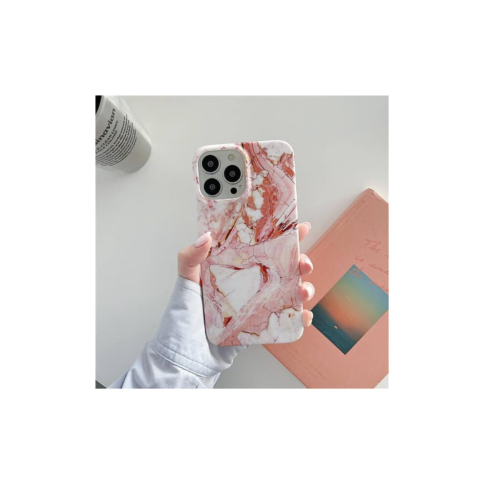 Iphone 14 Pro Case Marble Pink 962029602491