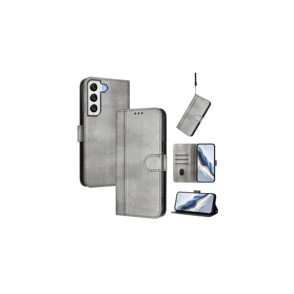 Samsung Galaxy S22 5G Case Retro Leather Grey 962029269748