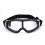 Black ski goggles with clear lens 1