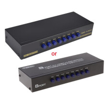 AV Switch RCA 8-in-1-out Composite Video Audio Selector