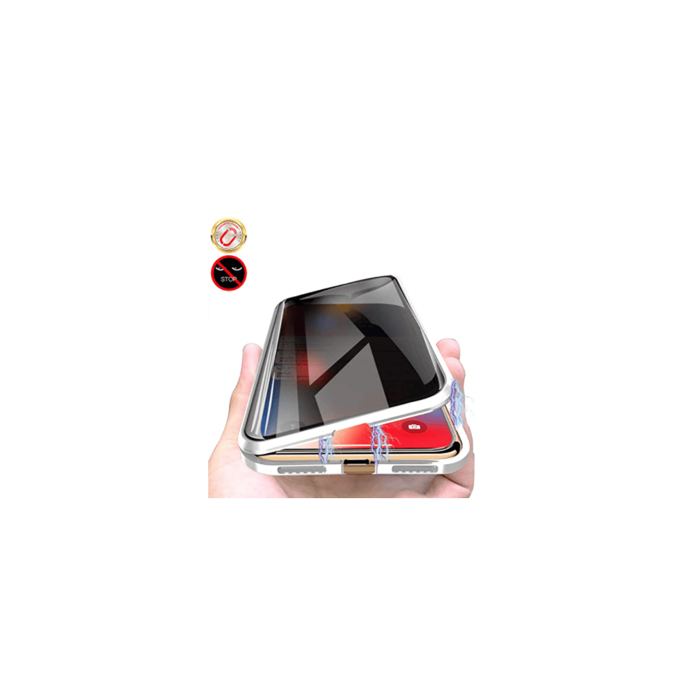 Metal Privacy Protection Case For Iphone 15 Pro Silver 962029596172