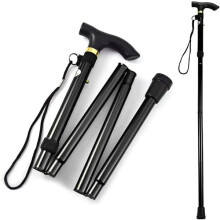 Hiking Pole Aluminum Adjustable 33-37 Inch Black
