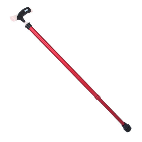 Walking Cane Adjustable for Elderly Safety Red 2