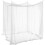 Black Mosquito Net for 4-Poster Bed Square 1 Piece 1