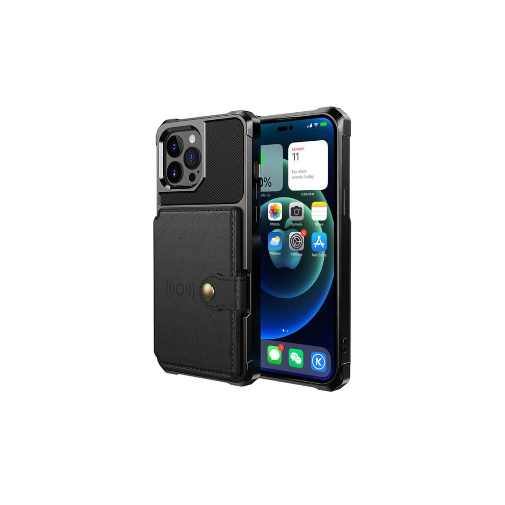 Iphone 14 Pro Max Case With Card Holder Black 962029273653