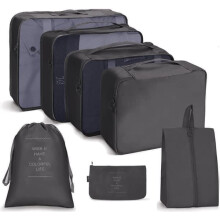 Travel packing cubes set 7 pieces