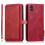 Funda tipo cartera multifuncional y práctica - compatible con iPhone XS Max Rojo 1