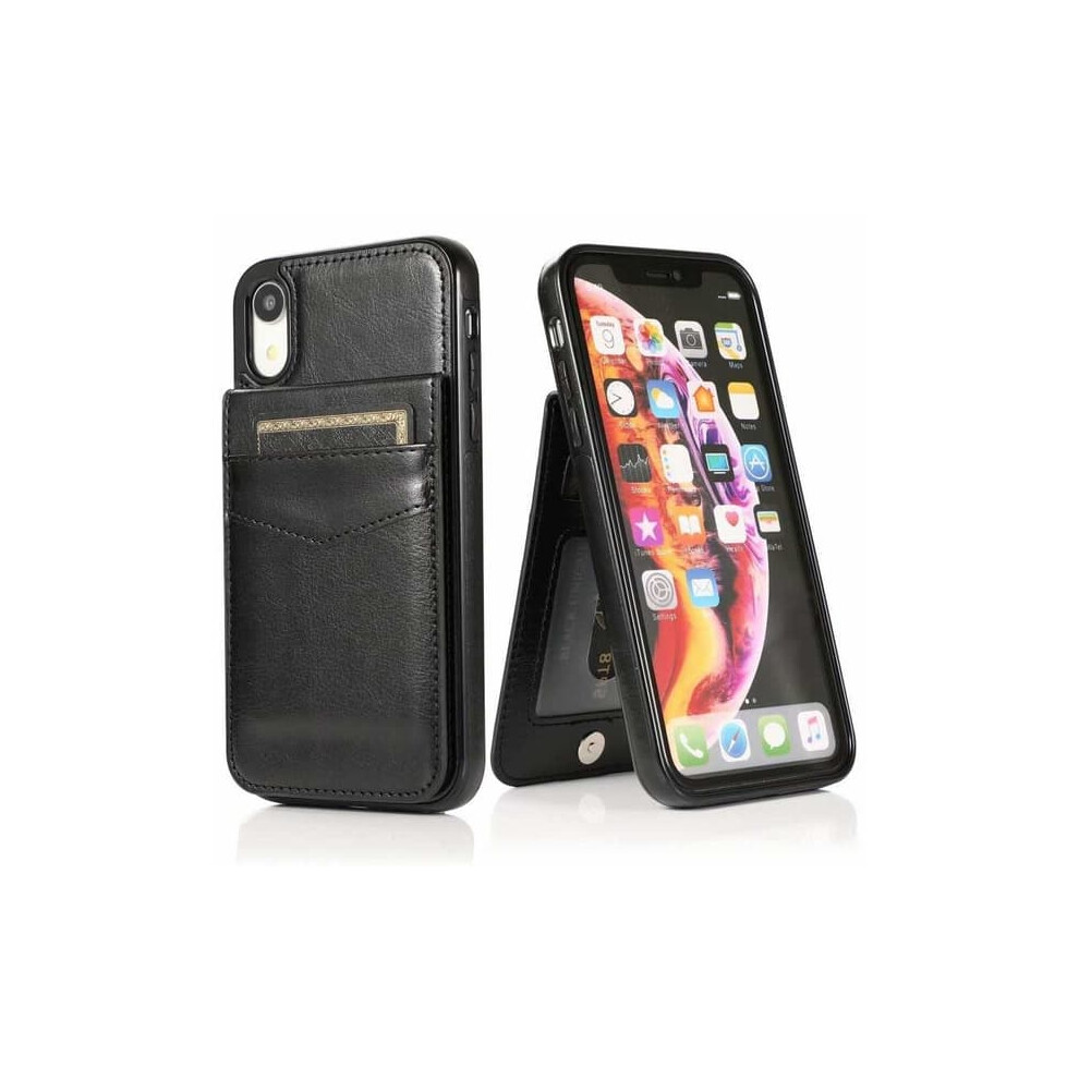 Iphone Xr Mobile Case With Card Holder 5-Compartment Brown 962029622406