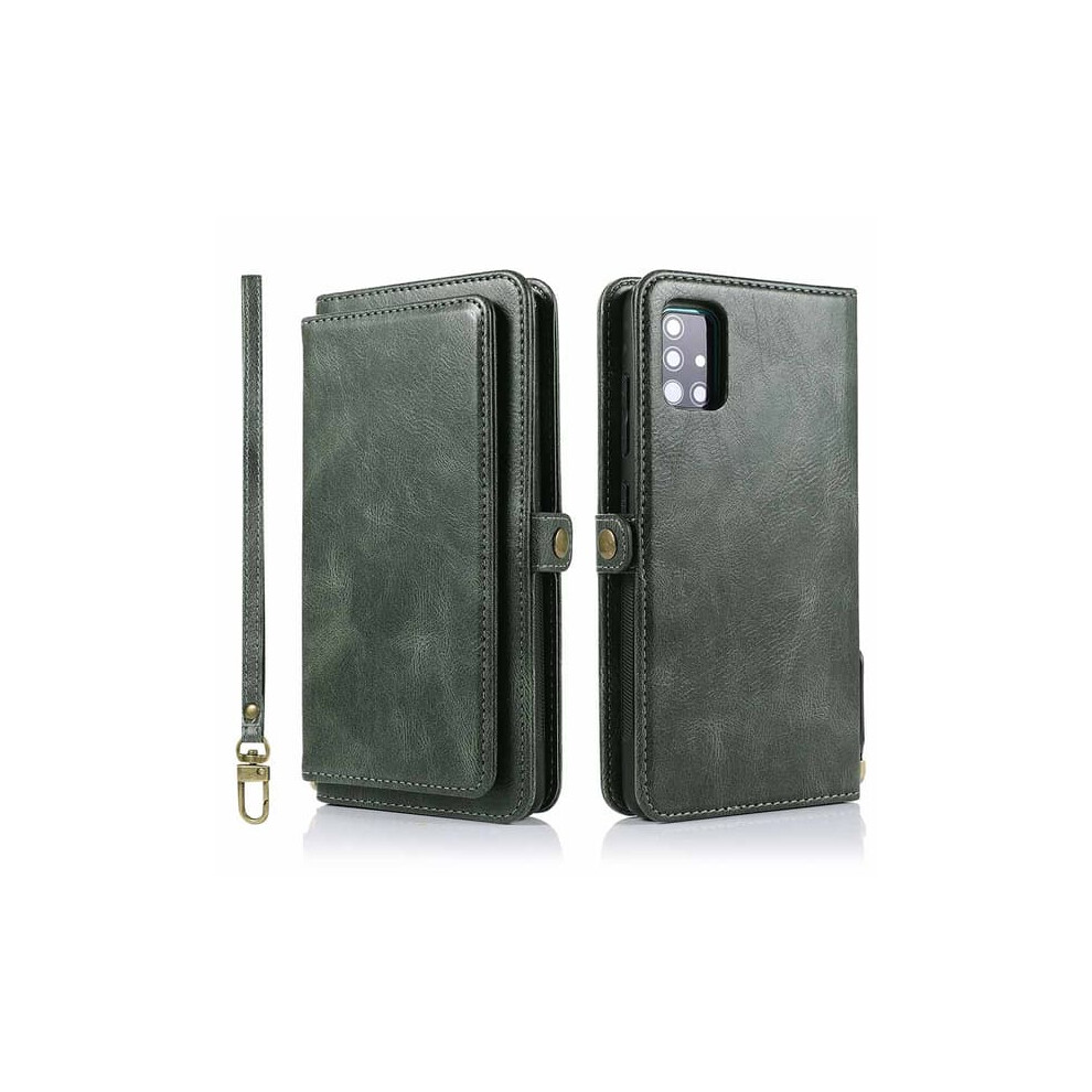 Samsung Galaxy A51 Wallet Case Dark 2-In-1 Green 962029275152
