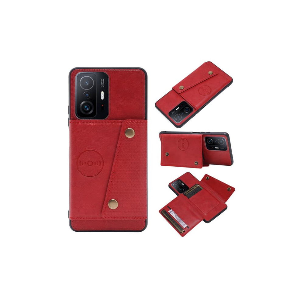 Xiaomi Mi 11T Case With Card Holder Red 962029595977