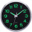 Luminous Wall Clock Silent Sweep 12 Inch Silver 1