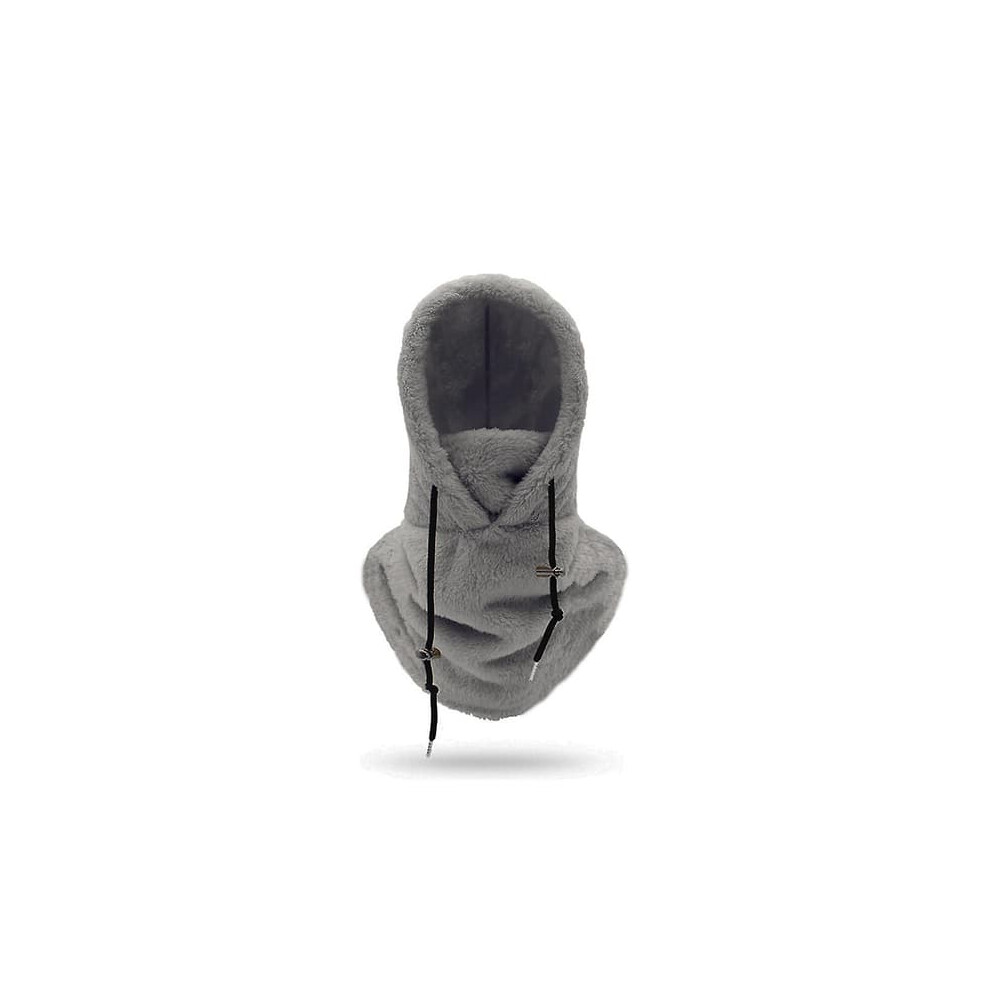 Sherpa Hood Balaclava Winter Windproof Warm Grey 962029603931