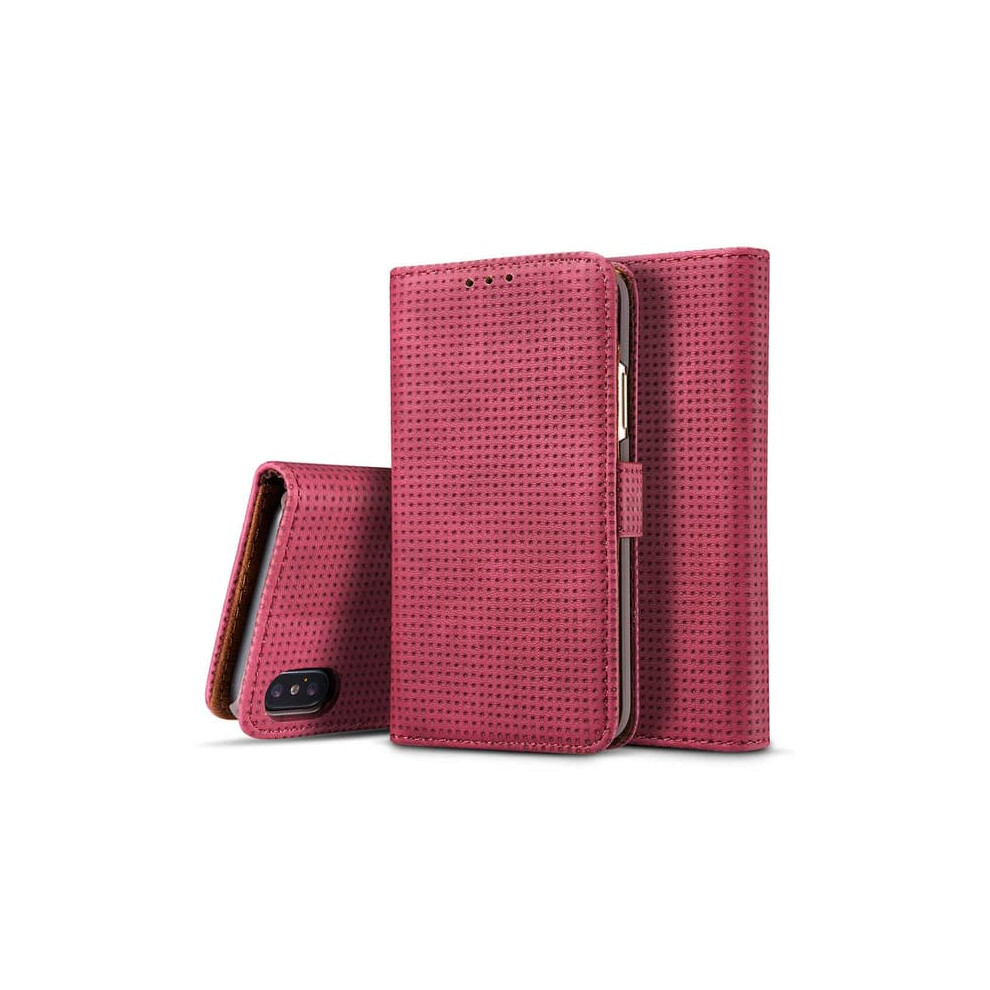 Retro Wallet Case For Iphone Xs Max Red 962029618874