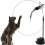 Cat toy on stick with suction cup black 1