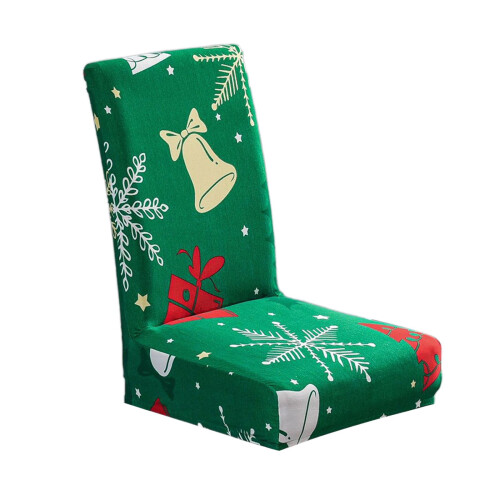 Christmas tree ornaments elastic chair cover washable 2