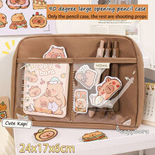 Capybara pencil case cosmetic bag office supplies one size