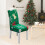 Christmas tree ornaments elastic chair cover washable 7