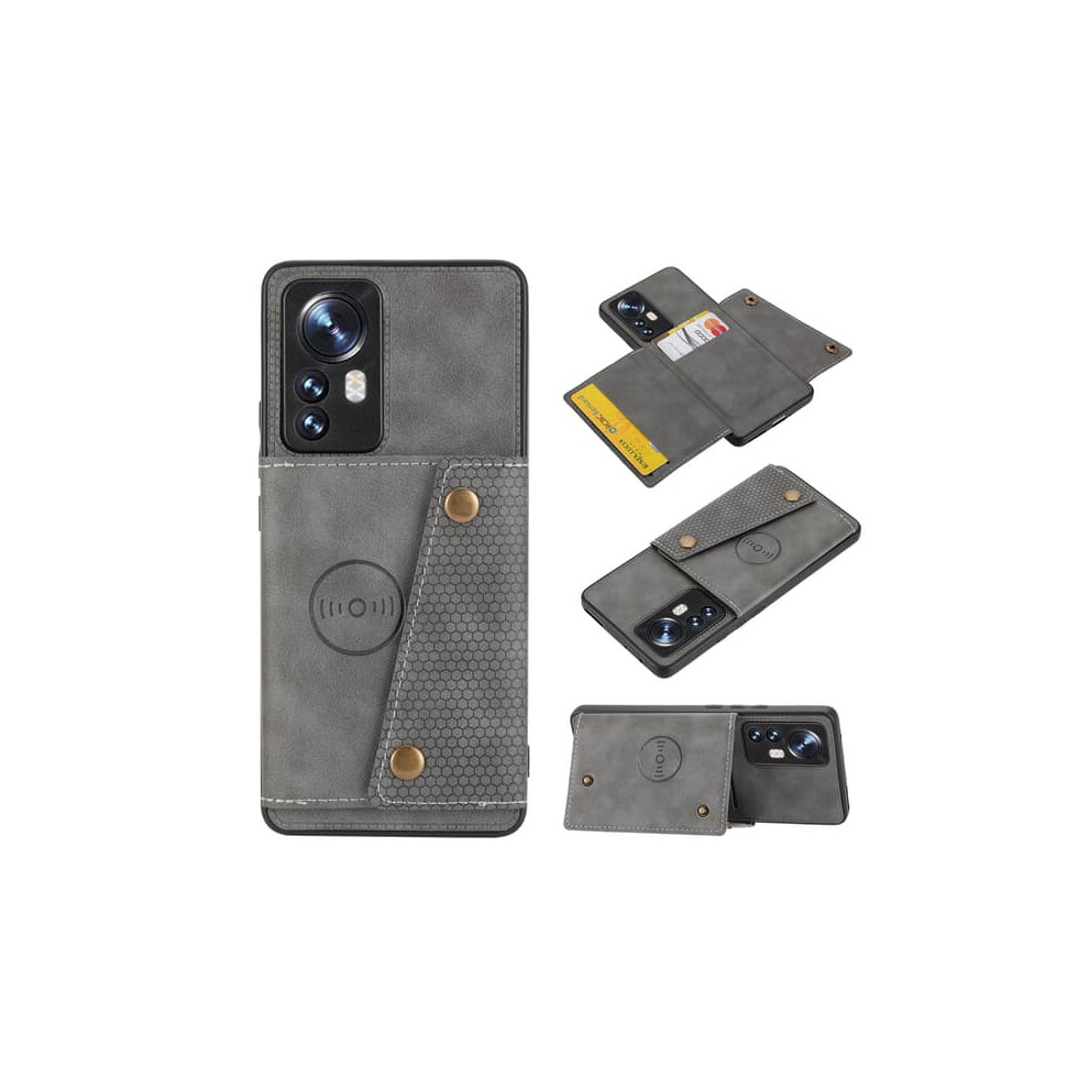 Xiaomi Mi 12 Case With Card Holder Gray 962029598633