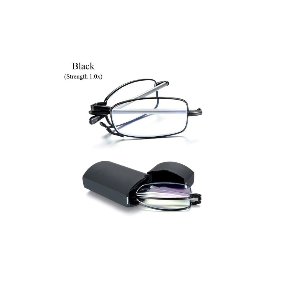 Foldable Reading Glasses 1.0X Black 962029279266