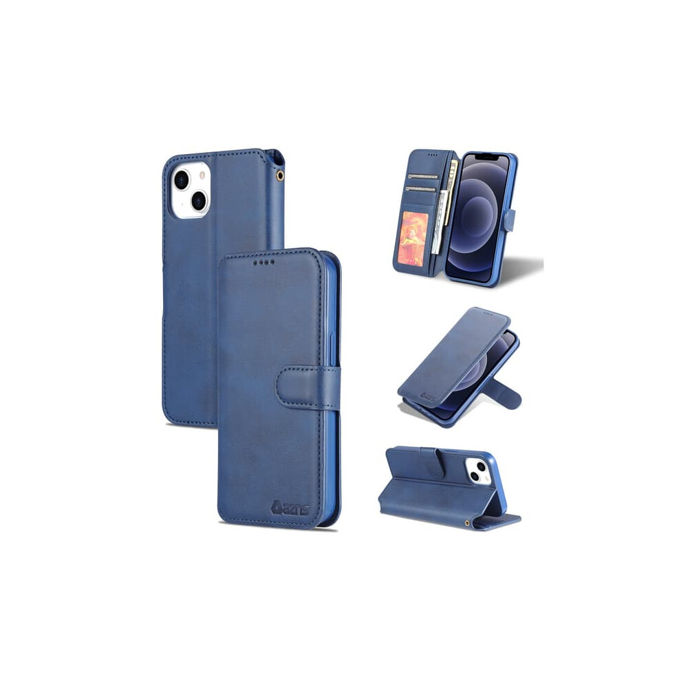 Yazunshi Wallet Case For Iphone 14 Blue 962029604723