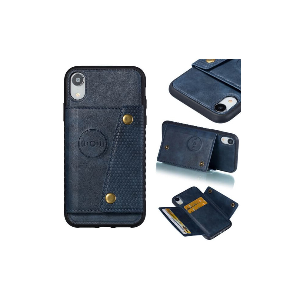 Iphone Xr Case With Card Slot Dark Blue 962029274681