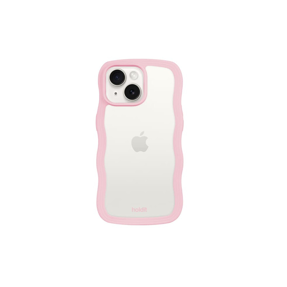 Iphone 15/14/13 Case Wavy Transparent Pink 962029291749